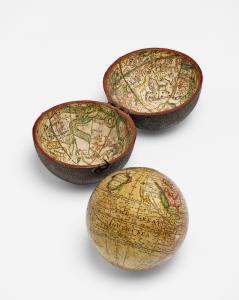 Pocket globe. Nathaniel Hill, Londra, 1754